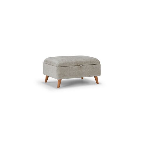 Lorenzo Storage Footstool in Paolo Truffle Fabric