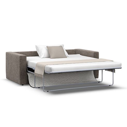 Malvern 2 Seater Sofa Bed in Brown fabric