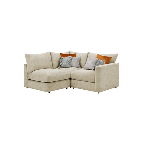 Malvern 3 Seat Right Hand Modular Corner Sofa in Beige fabric - Group 7