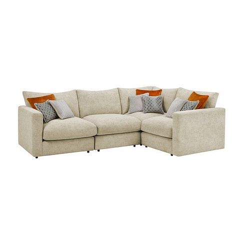 Malvern 4 Seat Modular Corner Sofa in Beige fabric - Group 2