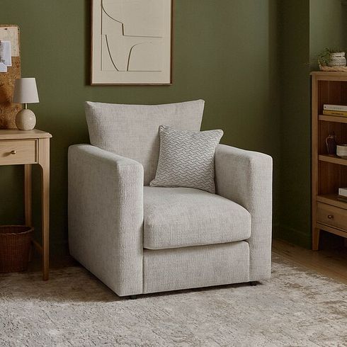 Malvern Armchair in Beige fabric