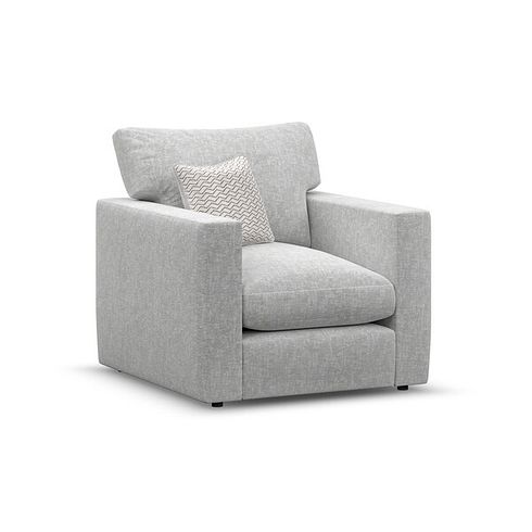 Malvern Armchair in Silver fabric