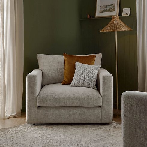 Malvern Loveseat in Beige fabric