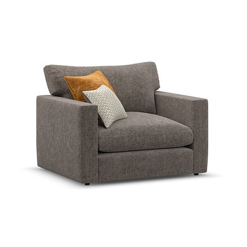 Malvern Loveseat in Brown fabric