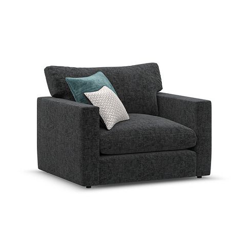 Malvern Loveseat in Charcoal fabric