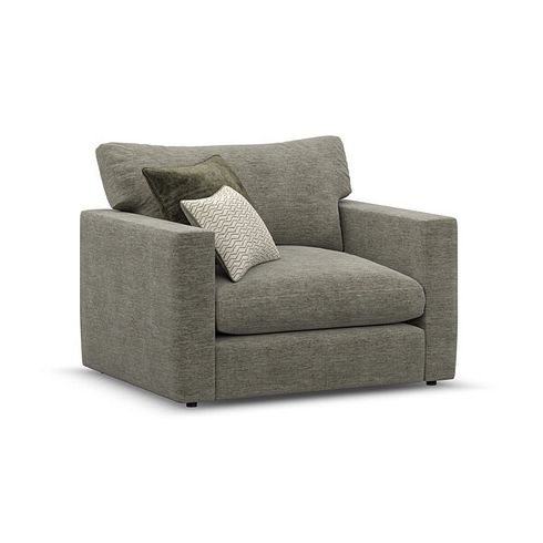 Malvern Loveseat in Olive fabric