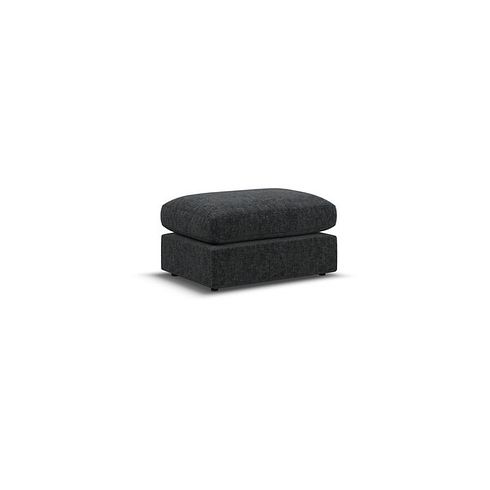 Malvern Small Fender Footstool in Charcoal fabric