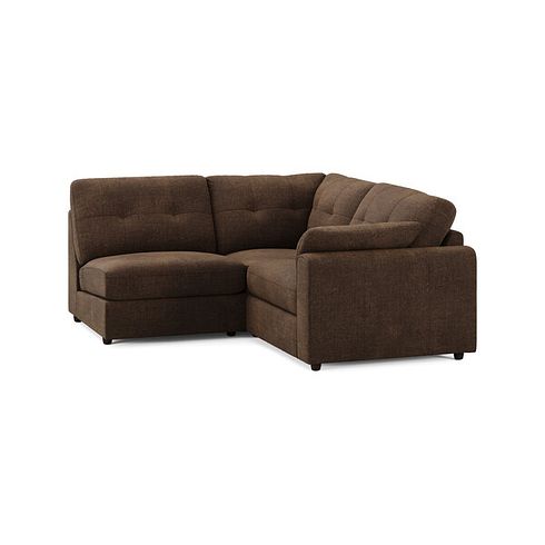 Marley 3 Seat Right Hand Modular Corner Sofa in Lila Chocolate Fabric - Group 7