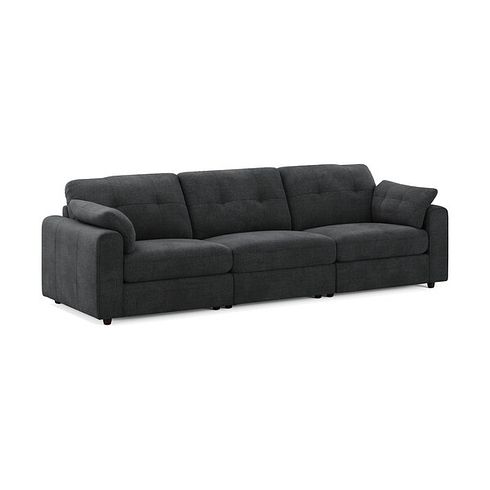 Marley 3 Seater Modular Sofa in Lila Charcoal Fabric - Group 9