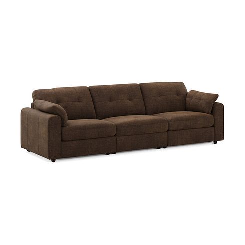 Marley 3 Seater Modular Sofa in Lila Chocolate Fabric - Group 9