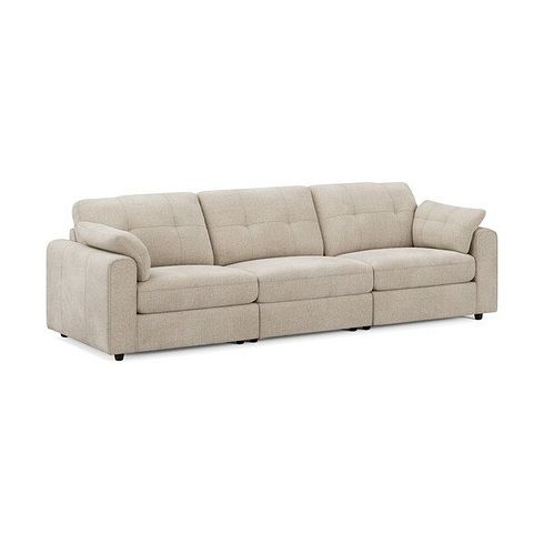 Marley 3 Seater Modular Sofa in Lila Natural Fabric - Group 9