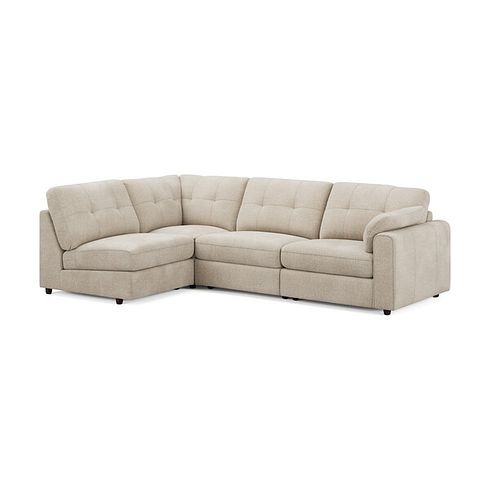Marley 4 Seat Left Hand Modular Corner Sofa in Lila Natural Fabric - Group 4