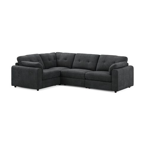 Marley 4 Seat Modular Right Hand Corner Sofa in Lila Charcoal Fabric - Group 2