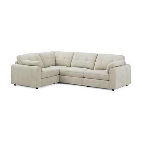 Marley 4 Seat Modular Right Hand Corner Sofa in Lila Ivory Fabric - Group 2