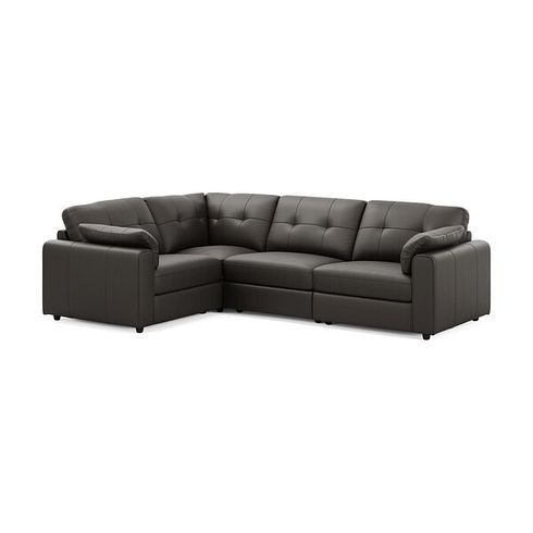Marley 4 Seat Modular Right Hand Corner Sofa in Oslo Storm Leather - Group 2