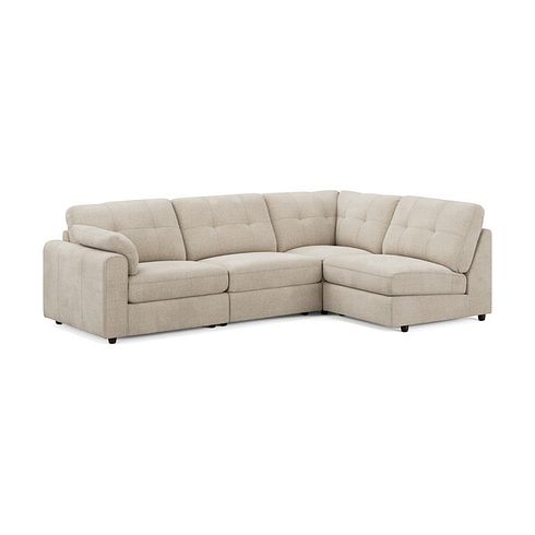 Marley 4 Seat Right Hand Modular Corner Sofa in Lila Natural Fabric - Group 5