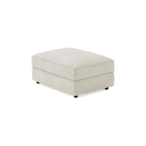 Marley Footstool in  Lila Ivory Fabric