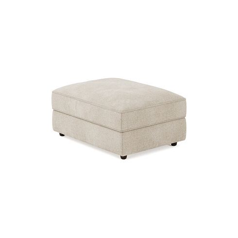 Marley Footstool in  Lila Natural Fabric