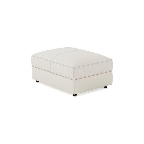 Marley Footstool in  Oslo Bone China Leather