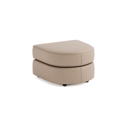 Marley Half Moon Footstool in  Oslo Mushroom Leather