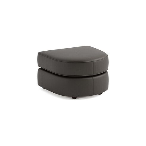 Marley Half Moon Footstool in  Oslo Storm Leather