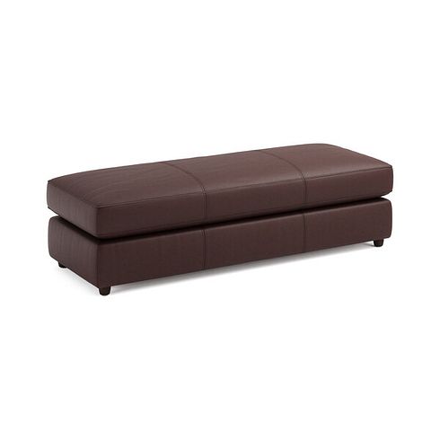 Marley Large Fender Footstool in  Oslo Chestnut Leather