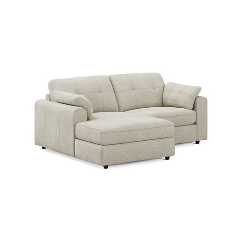 Marley Modular 2 Seater Left Hand Compact Chaise Sofa in Lila Ivory Fabric - Group 12