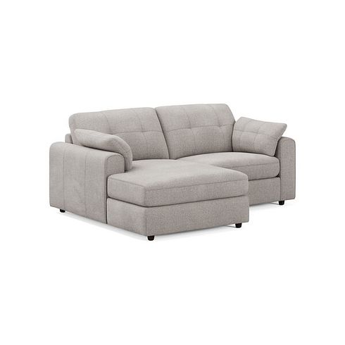 Marley Modular 2 Seater Left Hand Compact Chaise Sofa in  Lila Stone Fabric - Group 12
