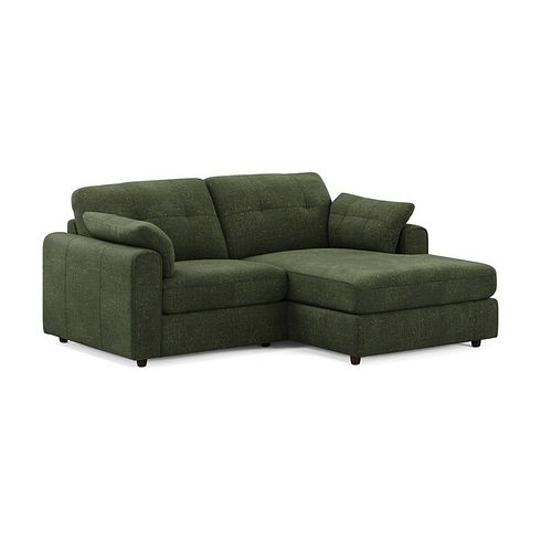 Marley Modular 2 Seater Right Hand Compact Chaise Sofa in Lila Pine Fabric - Group 13