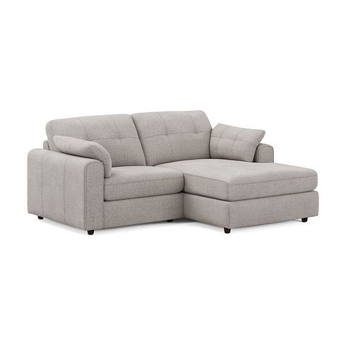 Marley Modular 2 Seater Right Hand Compact Chaise Sofa in Lila Stone Fabric - Group 13