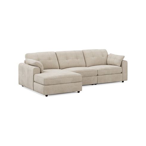 Marley Modular 3 Seater Left Hand Chaise Sofa in Lila Natural Fabric - Group 14