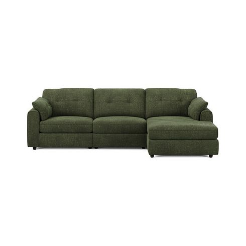 Marley Modular 3 Seater Right Hand Chaise Sofa in Lila Pine Fabric - Group 15