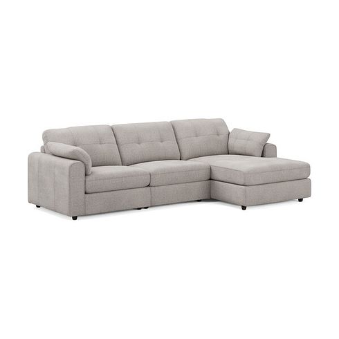 Marley Modular 3 Seater Right Hand Chaise Sofa in  Lila Stone Fabric- Group 15