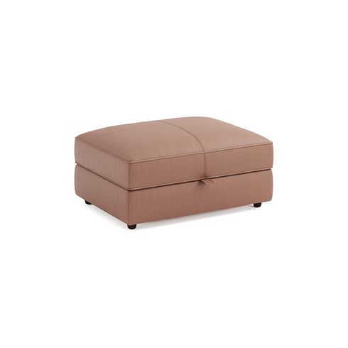 Marley Storage Footstool in  Oslo Mocha Mouse Leather