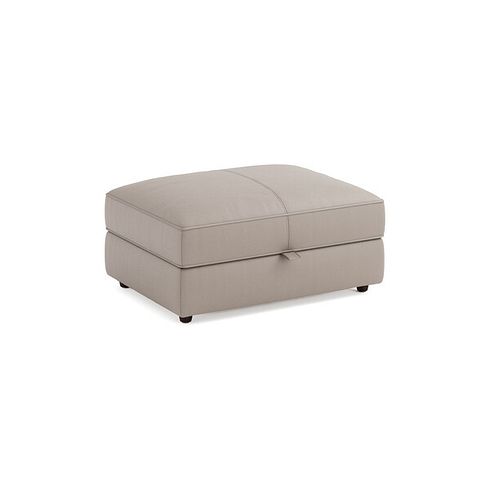 Marley Storage Footstool in  Oslo Oyster Leather