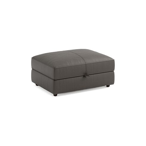 Marley Storage Footstool in  Oslo Storm Leather