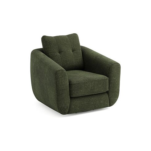 Marley Swivel Chair in  Lila Pine Fabric