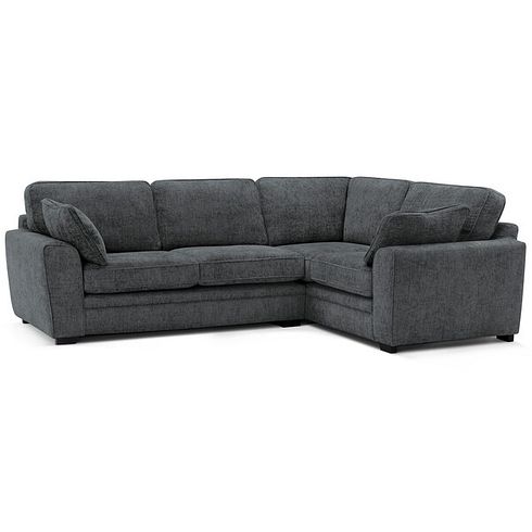 Melbourne Left Hand Corner Sofa in Enzo Slate Fabric