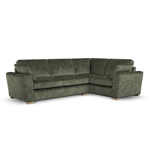Melton Left Hand Corner Sofa in Tilda Emerald Fabric
