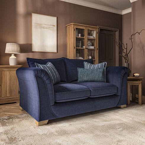 Milldale 2 Seater Sofa in Garda Atomic Fabric with Navy Scatters