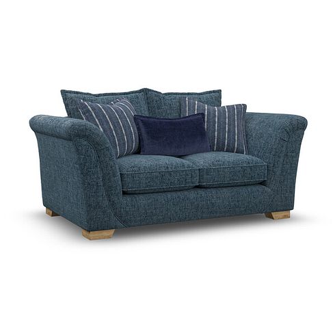 Milldale 2 Seater Sofa in  Milo Navy Fabric with Navy Scatters