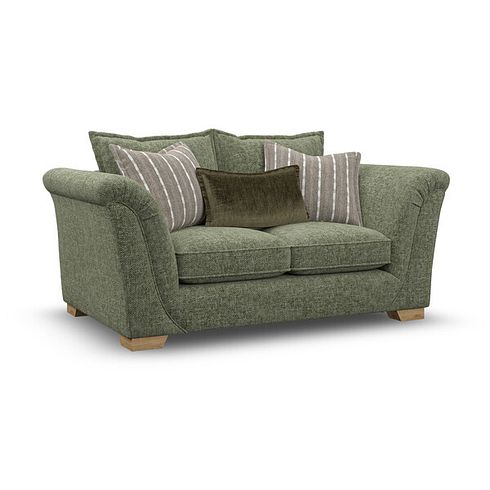 Milldale 2 Seater Sofa in Milo Olive Fabric with Earth Scatters