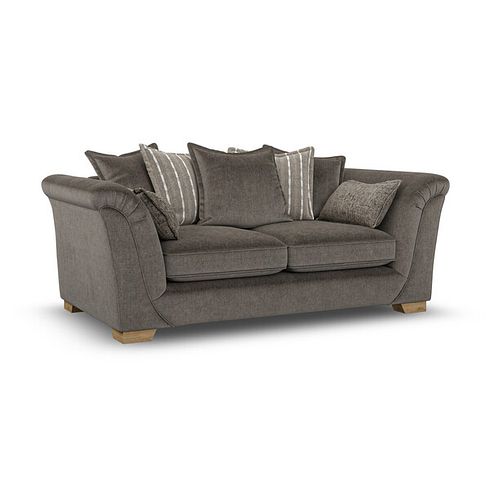 Milldale 3 Seater Pillow Back Sofa in Garda Moody Fabric with Earth Scatters