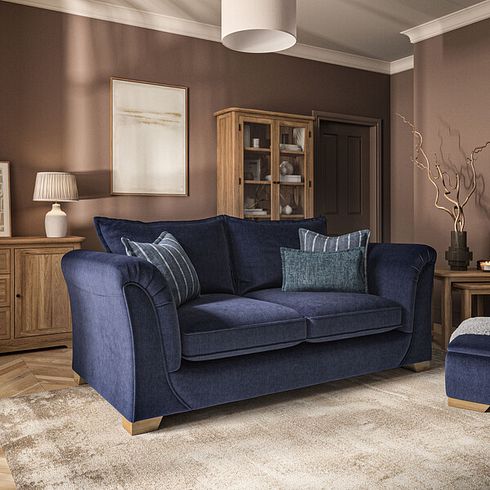 Milldale 3 Seater Sofa in Garda Atomic Fabric with Navy Scatters