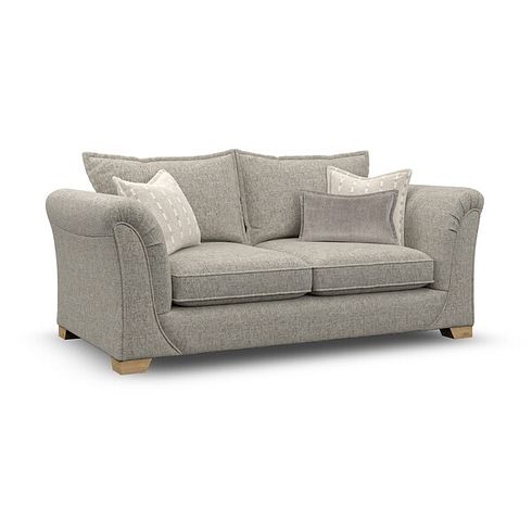 Milldale 3 Seater Sofa in Milo Mink Fabric with Linen Scatters
