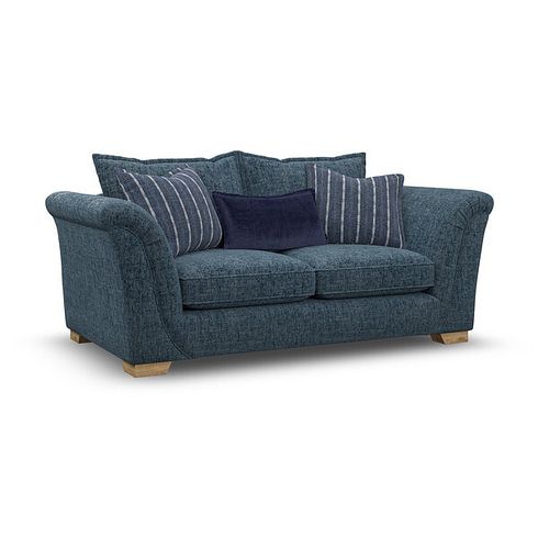 Milldale 3 Seater Sofa in  Milo Navy Fabric with Navy Scatters