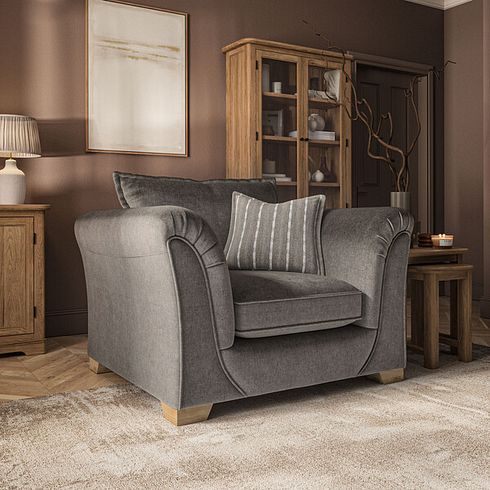 Milldale Armchair in Garda Moody Fabric with Earth Scatters