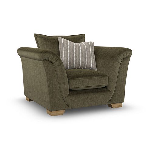 Milldale Armchair in Garda Seaweed Fabric with Earth Scatters