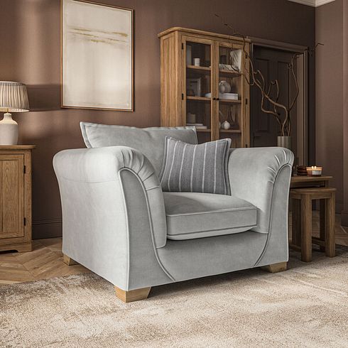 Milldale Armchair in Garda Showers Fabric with Grey Scatters