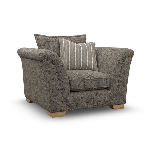 Milldale Armchair in Milo Mocha Fabric with Earth Scatters